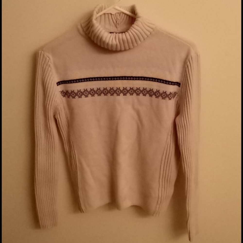 Izod Vtg Turtleneck striped sweater, sz large